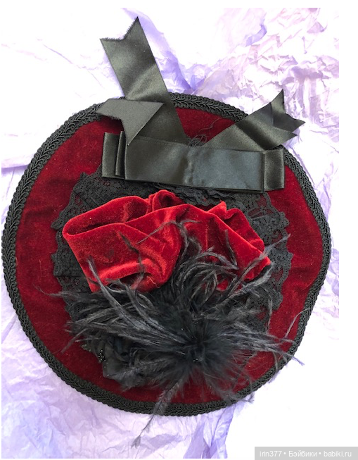 Шляпа для антикварной куклы
