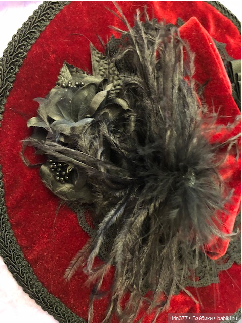 Шляпа для антикварной куклы (фото 3)