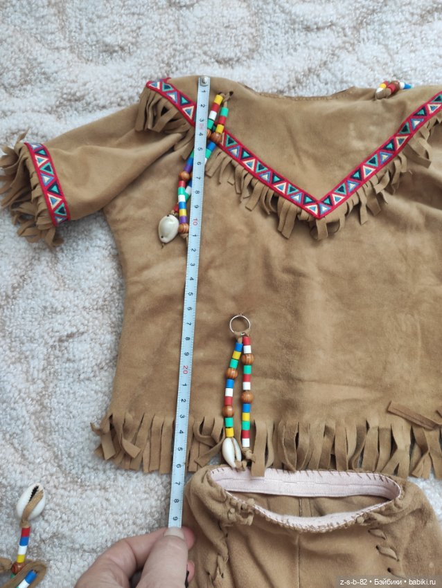 Авторский этнический костюм из нежнейшей замши (фото 10)