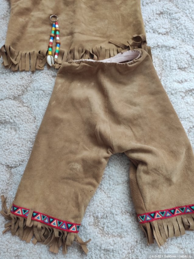 Авторский этнический костюм из нежнейшей замши (фото 5)