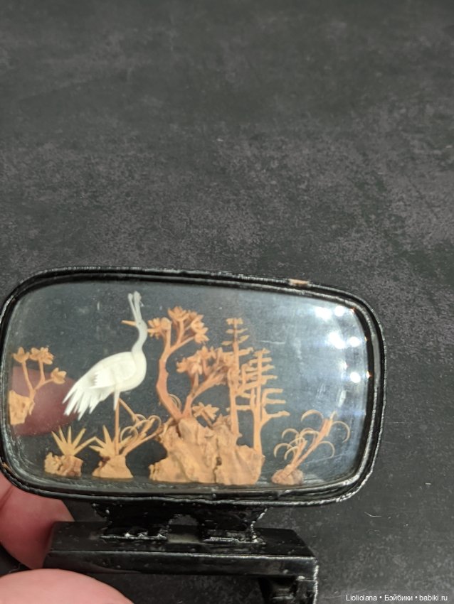 Винтажная миниатюра. Диорама. Китай