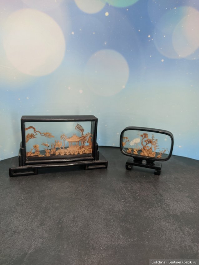 Винтажная миниатюра. Диорама. Китай (фото 6)