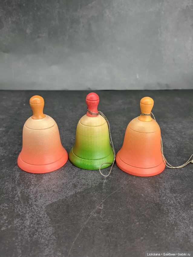 Ёлочные игрушки Колокольчики от Anri. Дерево (фото 3)