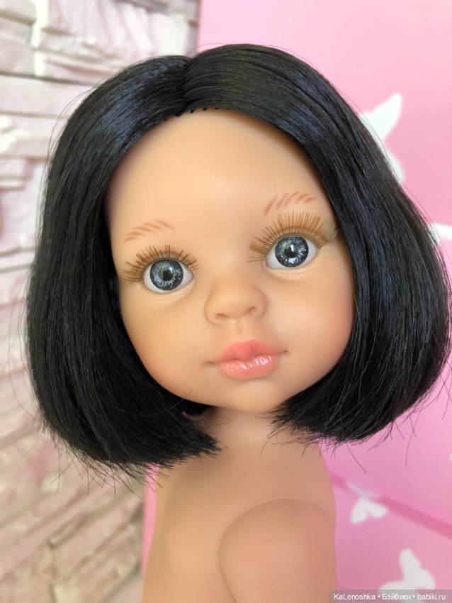 Карина полячка с прямым пробором, каре, серыми глазами, Паола Рейна(Paola Reina), нюд