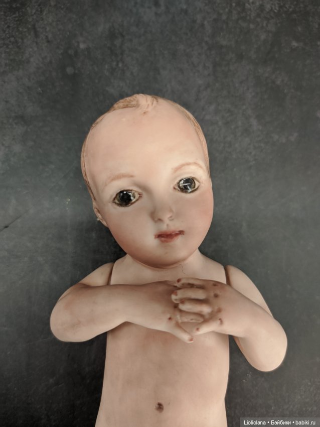 Авторский малыш. OOAK по молду от Bell Ceramic (фото 2)