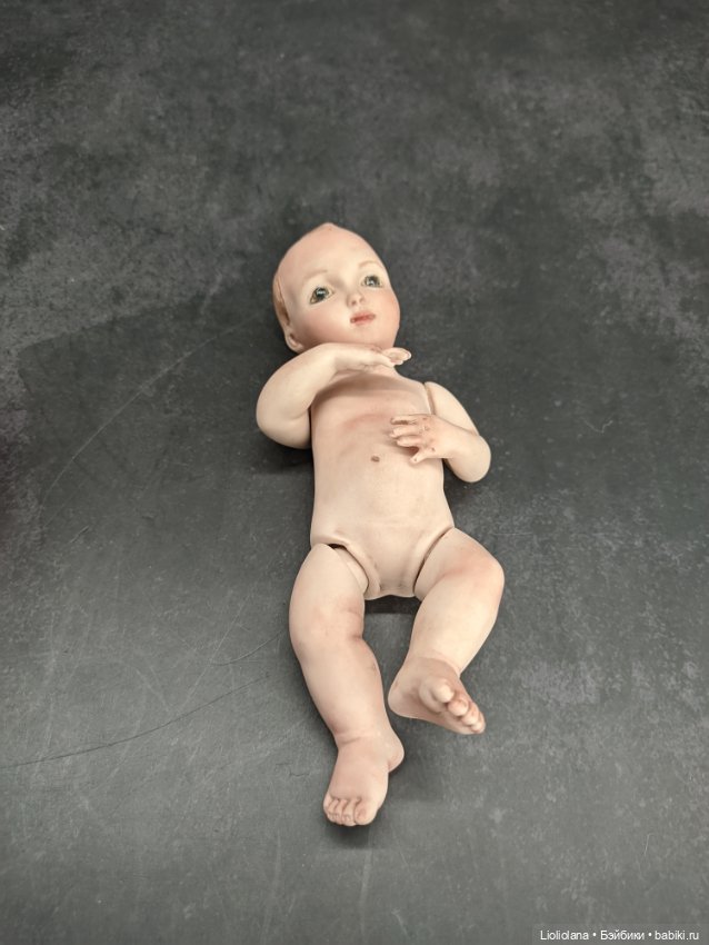 Авторский малыш. OOAK по молду от Bell Ceramic (фото 3)