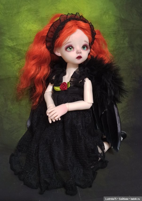 ООАК (кастом куклы) - Черный Ангел купить в Шопике | Коломна - 764669