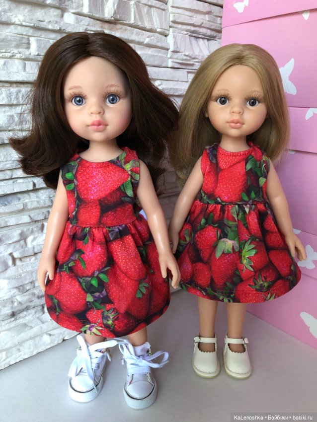 Платье для куклы и дочки формата Паола Рейна(Paola Reina)