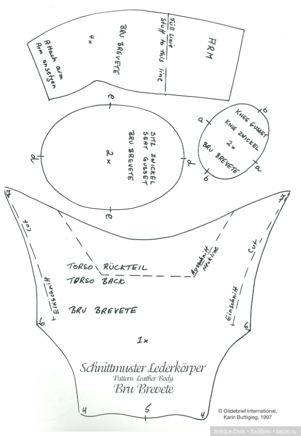Журнал об антикварных куклах Gildebrief, 04.1997