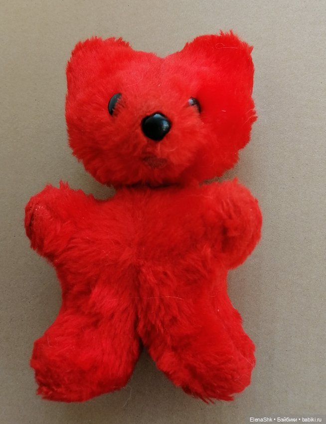Красный мишка, медведь СССР, маленький