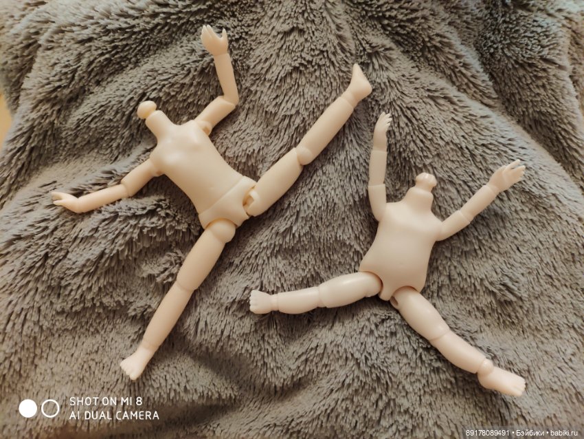 Тела 15 см; 12 см с ПОЛНЫМИ ножками,Ob 11, с наклонной головкой для Баболиков (фото 3)