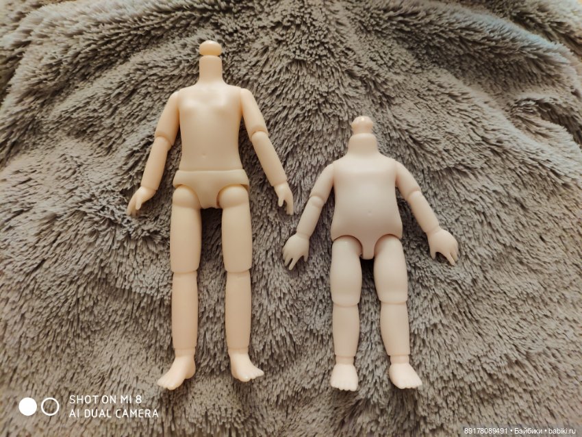 Тела 15 см; 12 см с ПОЛНЫМИ ножками,Ob 11, с наклонной головкой для Баболиков