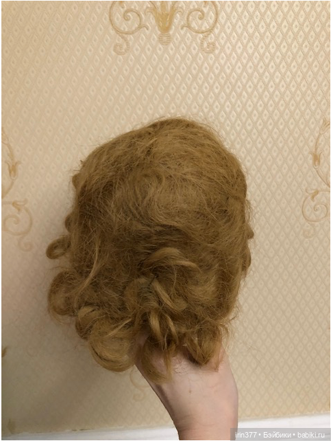 Парик для антикварной куклы для головы 43-44см (фото 6)