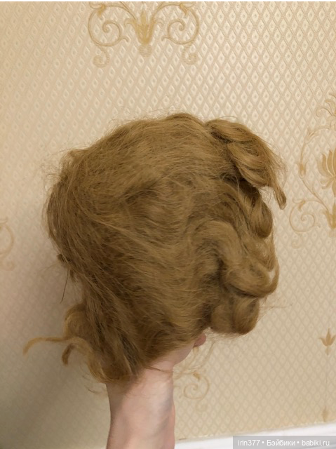 Парик для антикварной куклы для головы 43-44см (фото 5)