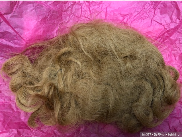 Парик для антикварной куклы для головы 43-44см (фото 2)