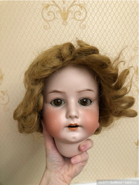 Парик для антикварной куклы для головы 43-44см (фото 4)