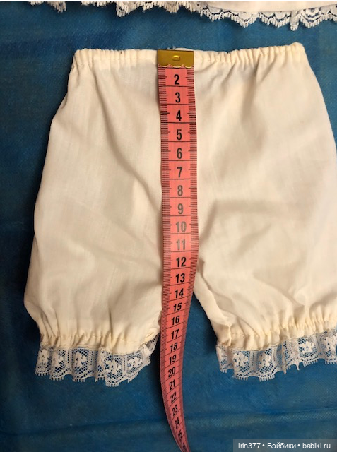 Платье для антикварной куклы и панталоны (фото 6)