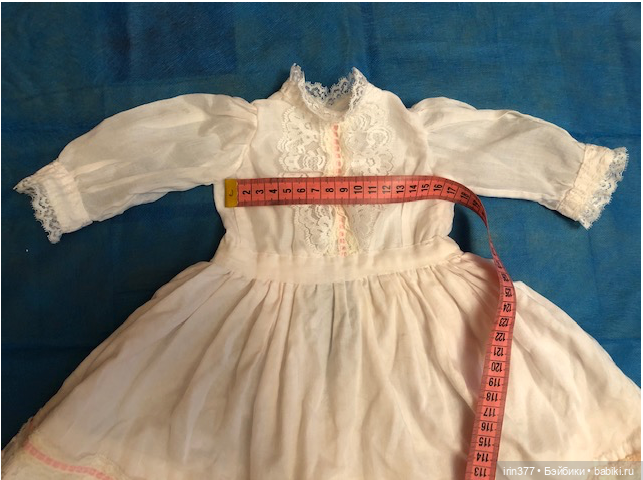 Платье для антикварной куклы и панталоны (фото 2)