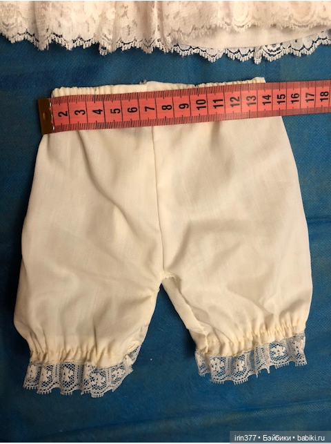 Платье для антикварной куклы и панталоны (фото 5)