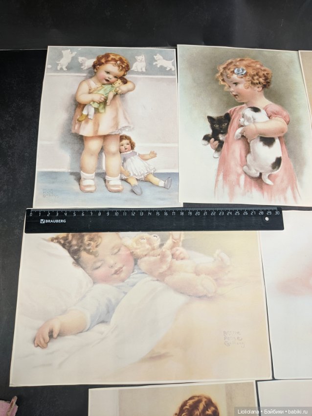 Винтажная книга "Сладких снов" с иллюстрациями от Bessie Pease Gutmann