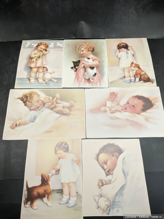 Винтажная книга "Сладких снов" с иллюстрациями от Bessie Pease Gutmann (фото 10)