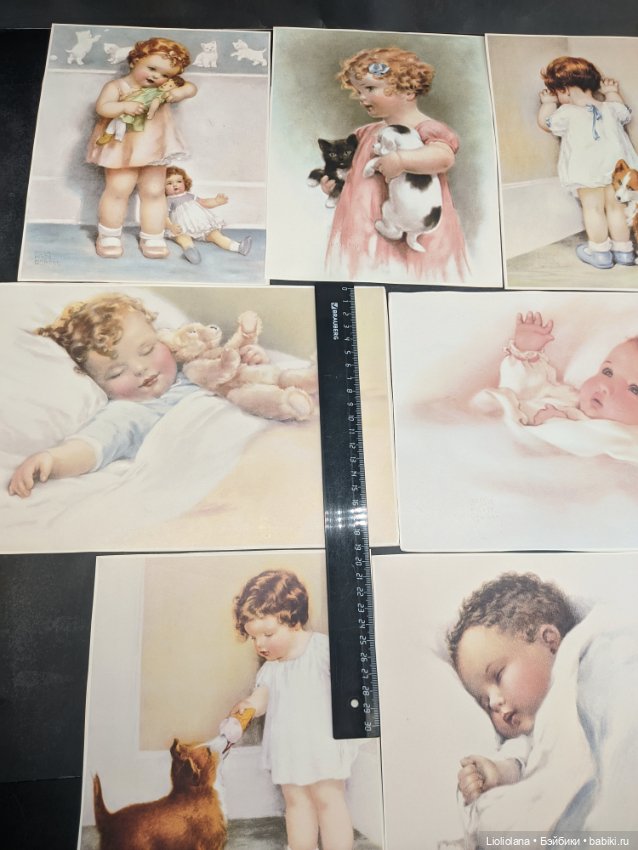 Винтажная книга "Сладких снов" с иллюстрациями от Bessie Pease Gutmann