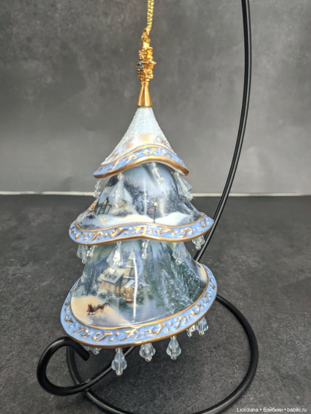В резерве до оплаты. Фарфоровые ёлочные игрушки Ёлочки от Bradford (фото 3)