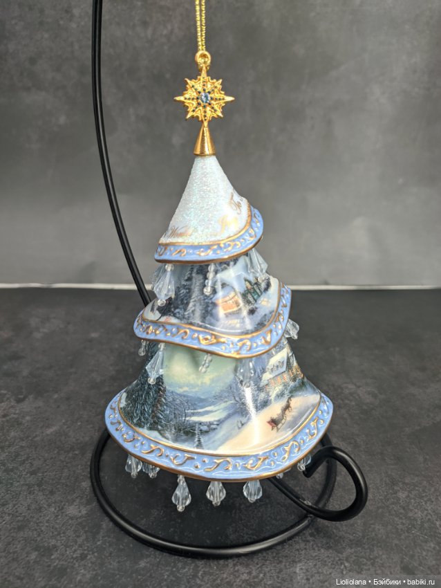В резерве до оплаты. Фарфоровые ёлочные игрушки Ёлочки от Bradford (фото 2)