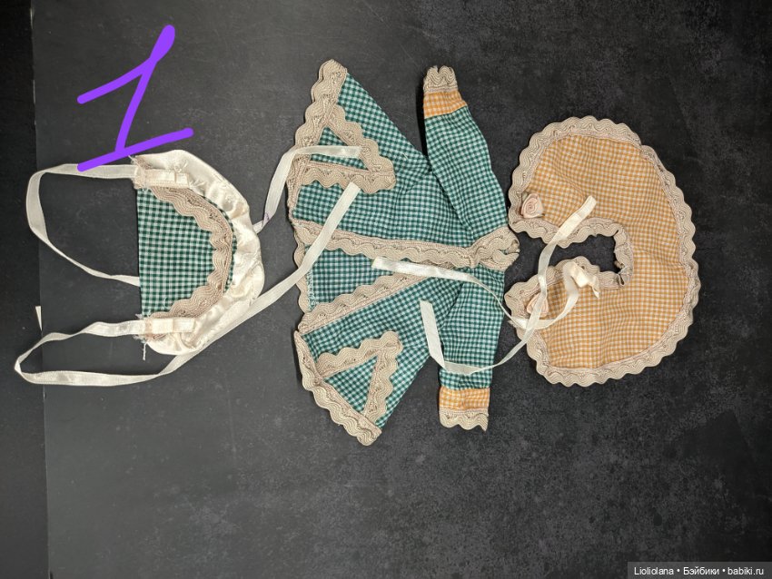 Набор винтажных аутфитов для миникукол Robin Woods ростом 20 см (фото 2)