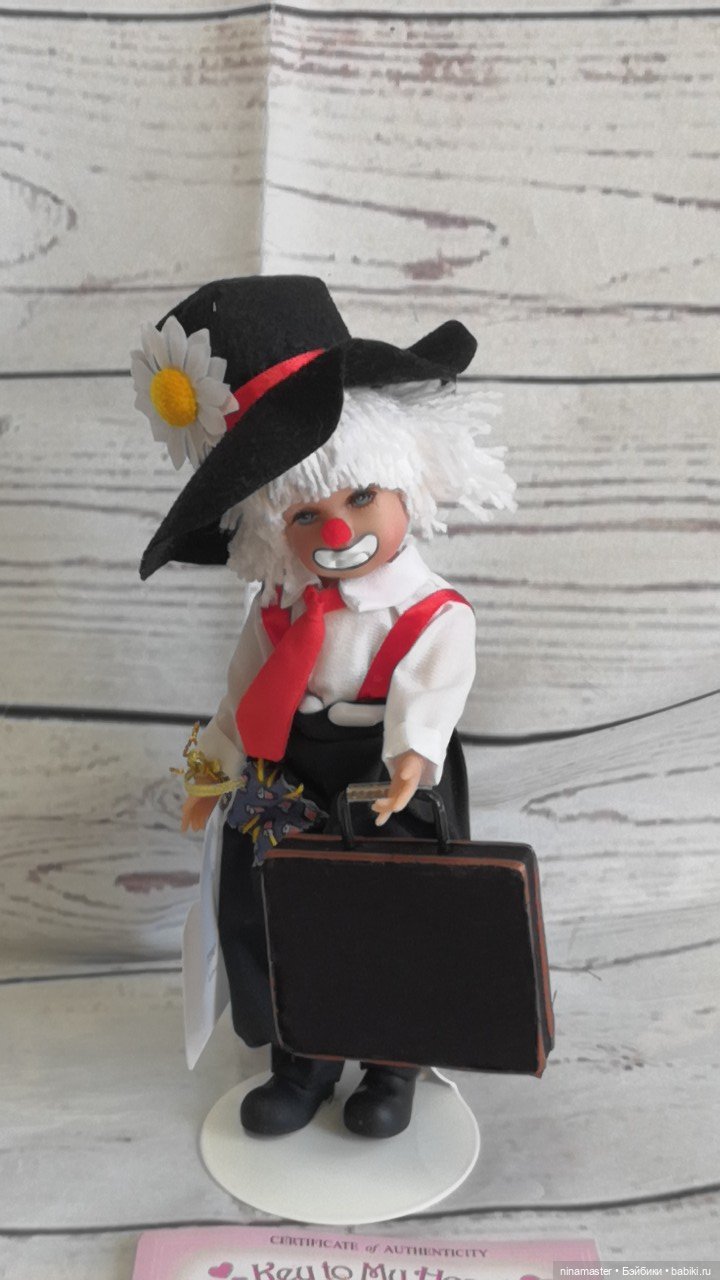 Клоун с дипломатом от Линда Рик Linda Rick (фото 4)