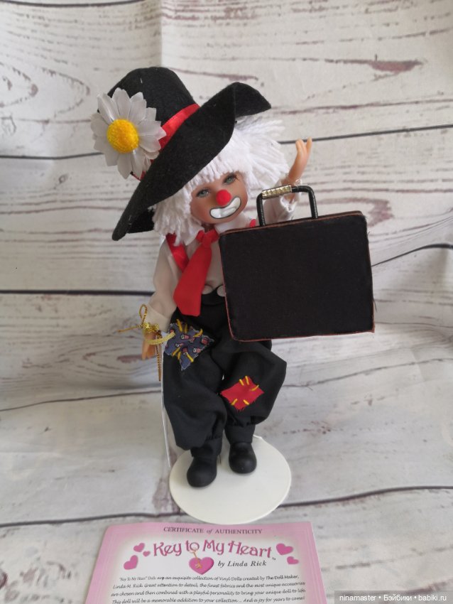 Клоун с дипломатом от Линда Рик Linda Rick (фото 6)