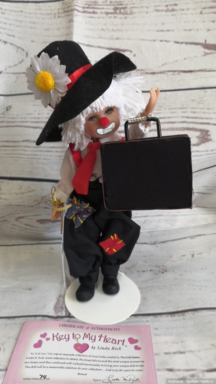 Клоун с дипломатом от Линда Рик Linda Rick (фото 9)