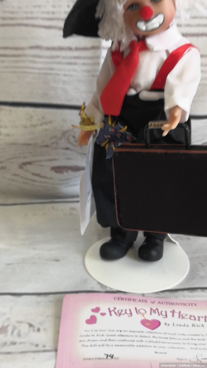 Клоун с дипломатом от Линда Рик Linda Rick (фото 5)