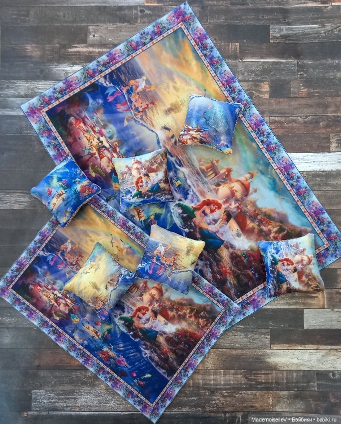 Коврики + подушки "Русалочка" (фото 3)