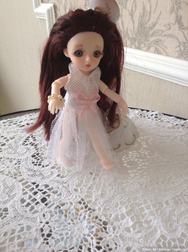 Очень нежная куколка малышка ООАК (фото 8)