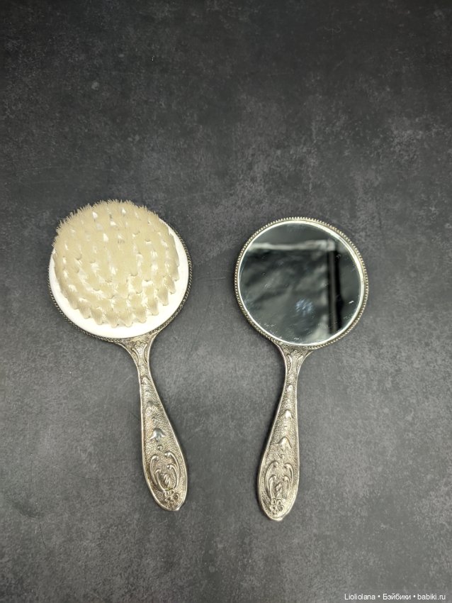 Щётка для волос+зеркало. Набор аксессуаров