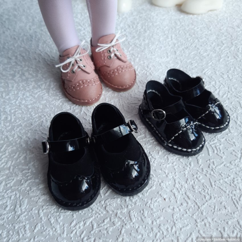 Онлайн МК - Обувь в стиле Оксфорд для любых кукол и игрушек (фото 8)