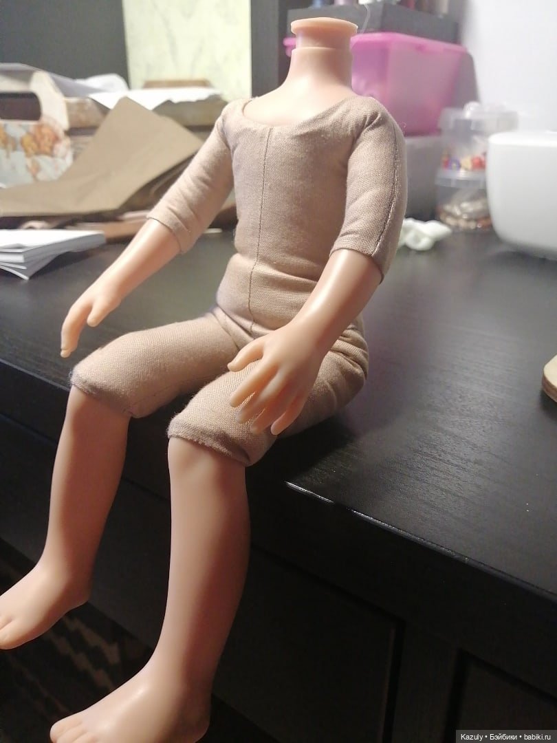 Каркасное, мягконабивное тельце с коленочками (фото 6)