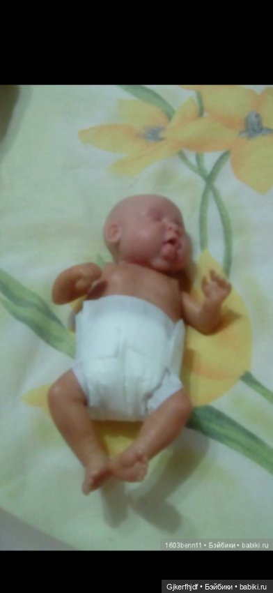 Куколка реборн с силиконовой головой