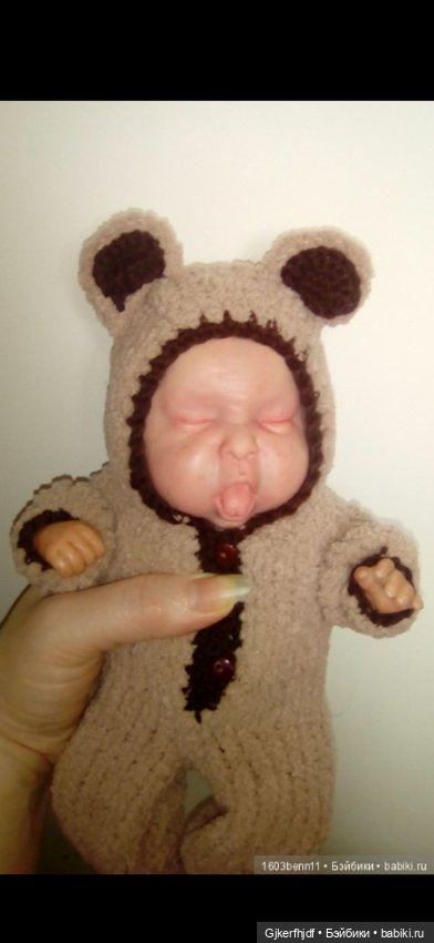 Куколка реборн с силиконовой головой (фото 4)