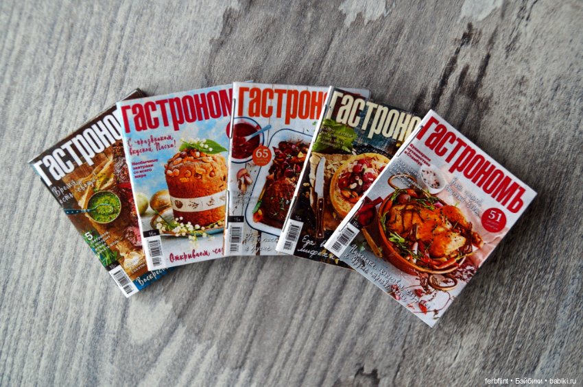 Набор журналов "Гастроном" в формате 1:6