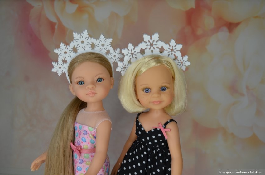 Ободки "рожки оленя" на кукол Паола Рейна и пободных