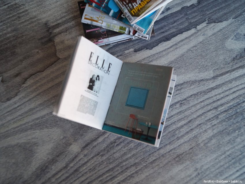 Набор журналов "Elle Decoration" в формате 1:6 (фото 3)