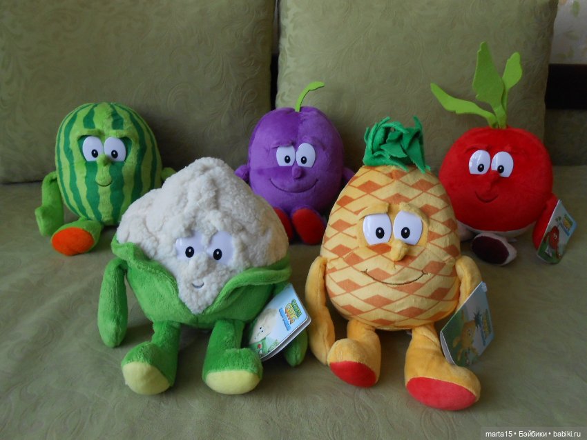 Мягкие игрушки. Овощи и фрукты. Отличные герои для веселых кукольных фотосессий (фото 3)