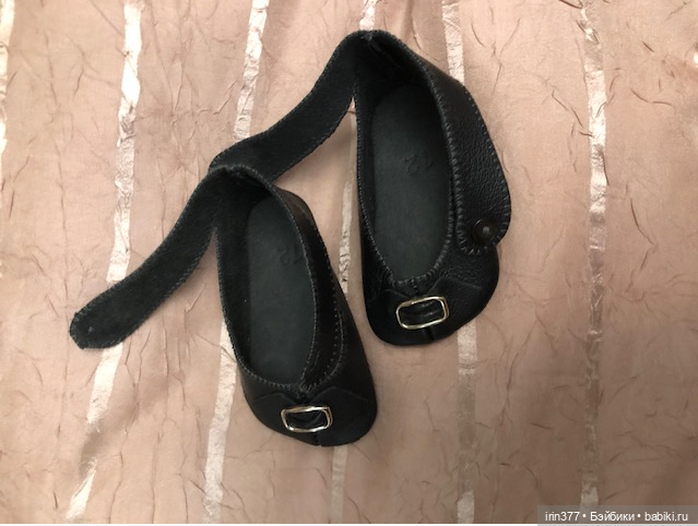 Туфельки для антикварной куклы натуральная кожа