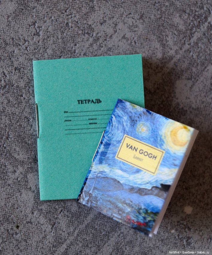 Блокноты в масштабе 1:6 — Миниатюра для кукол (фото 6)