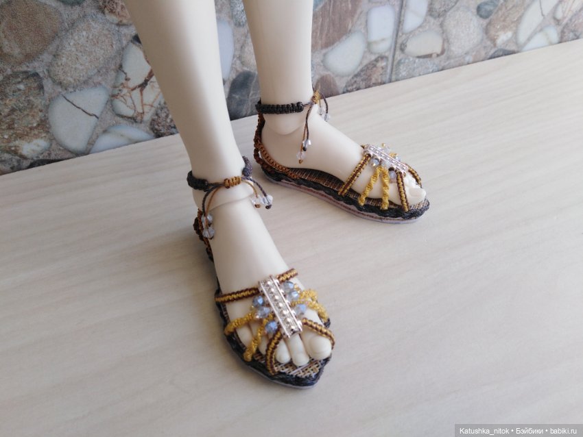 Обувь в стиле "Макрамэ". Сандалии (фото 2)