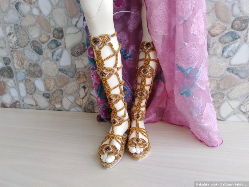 Обувь в стиле "Макрамэ". Сандалии