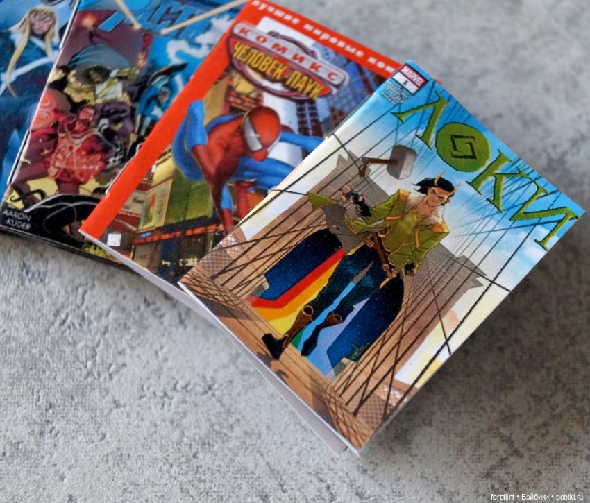 Набор комиксов Marvel в формате 1:6 (фото 3)