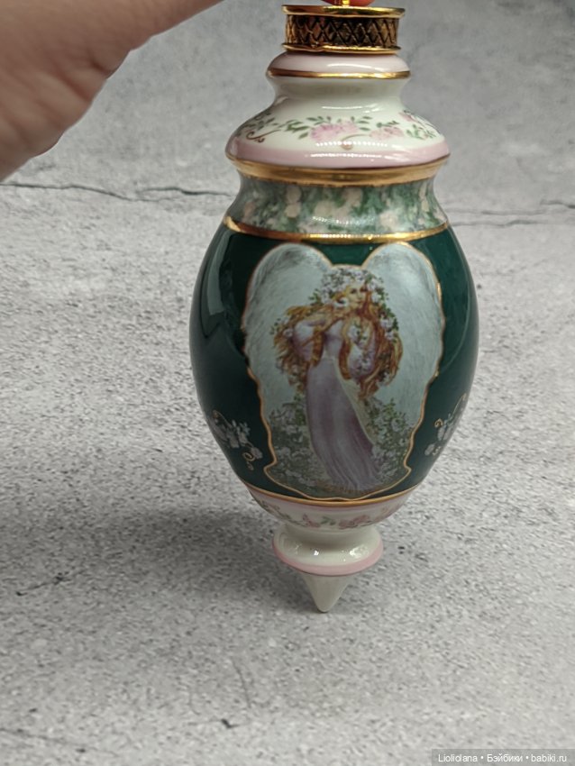 Фарфоровые ёлочные игрушки Симфония Ангелов от Bradford Exchange (фото 7)